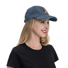 Harina Pan Arepa  Baseball Cap - Classic Distressed Washed Blue Snapback Cap, Adjustable For Men And Women, Lightweight And Breathable Cotton, Perfect For Outdoor Sports And Casual Wear, Casual Hat|Cultural Logo Cap|Breathable Headwear - 灰色的 - 查看 8