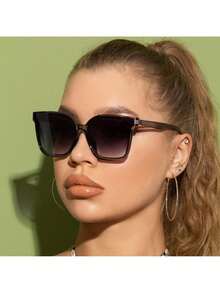 Women's Fashion Glasses - Casual Style, Fashion Glasses - 黑色 - 查看 11