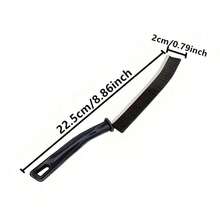 1PC Window Slot Cleaning Brush, Screen Window Cleaning Tool, Keyboard Slot Small Brush, Glass Belt Dustpan Gap Brush - Đen 2 - Xem 6