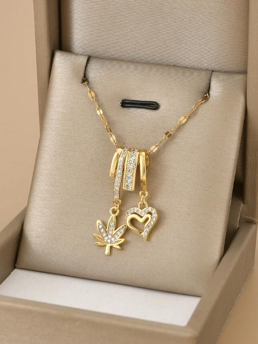 1 chiếc vòng cổ thép không gỉ hình học Cubic Zirconia thời trang dành cho nữ, thích hợp để đeo hàng ngày, có hình sao biển, vỏ sò, dấu chân, hoa 8 cánh, bướm, hoa sen, ngôi sao 8 cánh, hoa hướng dương, huy hiệu tiền xu, trang sức tông vàng, vòng cổ mạ vàng chất lượng cao, phụ kiện vàng dành cho nữ, quà tặng Halloween, quà tặng Giáng sinh - Hoa sen tình yêu - Xem 1