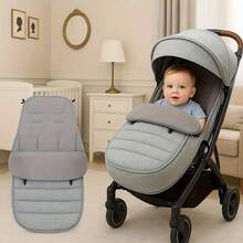 1pc Baby Stroller Sleeping Bag Footmuff, Warm & Dirt-Resistant Foot Cover Pad For Stroller, Autumn/Winter Thickened Stroller Blanket For Babies - Multicolor - View 3