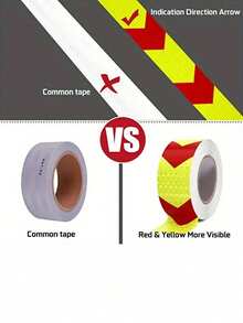 1 件红色/黄色反光胶带 - 适用于卡车/船舶的海洋级 PET，118 英寸防水安全带（3M 粘合剂，高可见度 - 紅黃色 - 查看 9