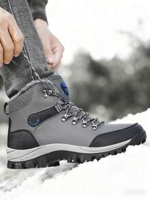 بوت رجالية للخارج جديدة للخريف/الشتاء، بوت شتوية رجالية عالية الكاحل سميكة الأساس فائقة الخفة والدفء، بوت ثلج رجالية من البولي يوريثان بمقاسات كبيرة، بوت تنزه خارجية، بوت شتوية رجالية، بوت تريكينج، بوت مسار خارجية، بوت تسلق، مبطنة حرارياً وسميكة، بوت كاجوال مريحة، بوت تنزه دافئة، مضادة للانزلاق وقوية، بوت ثلج سوداء