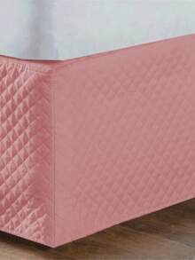 White Quilted Adjustable Colchobox Bed Skirt, Single / Double / Queen - Rosa Oxidada - View 3