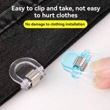 2/4/6/8/10pcs Pants Leg Extender Clips, Invisible Pant Leg Shortener Adjustable Clips To Fix Too Long Pants