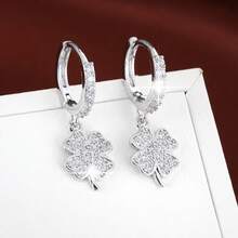1 Pair Delicate Floral Earrings, Gentle & Fashionable Korean Style, Suitable For Daily Wear