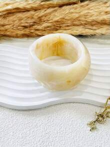 3件套金色手镯，宽口手镯，厚款手镯，手镯套装，送她的礼物 - 彩色 - 查看 4