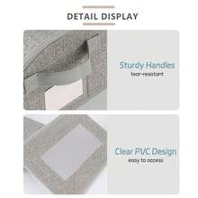 2 Pack Stackable Hat Storage Box With Zipper & Carry Handle - Holds 24 Baseball Cap Organizer, Hat Organizer With Reinforced Cardboard Frame, Stackable Closet Organizers And Storage - 灰色 - 查看 2