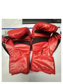 2件装，男女拳击手套，适用于拳击加厚拳套，适用于沙袋格斗拳击训练，适用于散打、泰拳、MMA、UFC等运动。有红、蓝、黑、白四种颜色可选