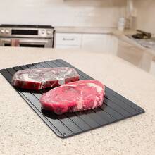 2mm Aluminum Rapid Defrosting Plate For Frozen Meat, Beef Steak - Black - View 1