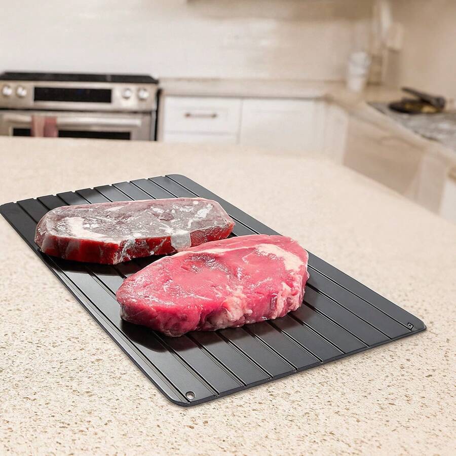 2mm Aluminum Rapid Defrosting Plate For Frozen Meat, Beef Steak - Black - View 1