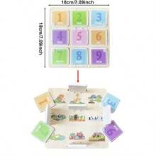 Montessori Busy Board Toy Unfinished Parts, Early Childhood Intelligence Development And Behavioral Habit Training, DIY Memory Walking Board - Multicolor - View 4