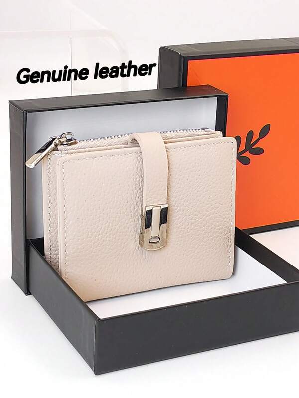محفظة جلد طبيعي للنساء، إغلاق مغناطيسي عصري، سعة كبيرة، حامل بطاقات متعدد الوظائف، محفظة صغيرة خفيفة الوزن، محفظة بطاقات، عبوة هدية فاخرة