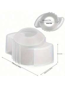 1 Stück transparenter Gummi Türgriff Überzug - Griffverstärker, passt auf runde Griffe, mit Stoßschutz - leicht drehbares Zubehör für Heim-Sicherheit und Dekoration