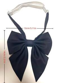 1 قطعة ربطة عنق قابلة للتثبيت من البوليستر أحادية اللون، مناسبة للعريس وعريس الشرف والنساء في الزي المدرسي والاستخدام اليومي والمناسبات