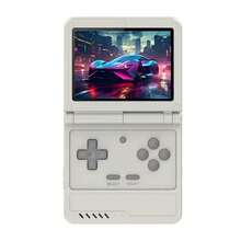 V90S Retro Flip 3,5 pulgadas 4:3 640*480 HD IPS pantalla consola de juegos portátil código abierto A133Plus función de vibración nuevo - Camiseta negra - Ver 3