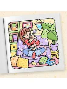 1本全新自爱涂色书 | 适合初学者描摹和涂鸦,缓解压力,包含可爱的小物件图案 | 成人涂色书,简约放松设计,可爱角色助你舒缓压力,厚实不透明,适合作为文具、学习用品,是送给女孩、情人节、新年等节日的绝佳礼物 - SELF CARE - 查看 8