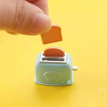 Mini Toaster Ofen Modell Ornament, Miniatur Backofen Zubehör, Miniatur Küchen Backszene Requisit Modell, Miniatur Heim Szene DIY, Sammlerstück Geschenk für Hobbykünstler und Enthusiasten - Verschiedenfarbig - Übersicht 8