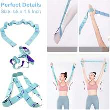 1 PC Yoga Stretch Tension Band Lengthened 12 Grid 8 Grid With Position Digital Elastic Band Teenagers Dance Special Training Resistance Band Contraction Band Chest Expander Fitness Body - Multicolor Grid Stretch Tape - View 6