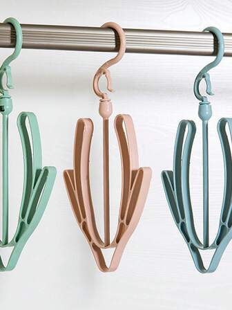 Three-Pack Double-Hook Windproof Shoe Drying Rack