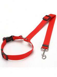 1 pieza Arnés retráctil para perros en el automóvil - Cinturón de ajustable de nailon para mascotas con banda elástica resistente. Este cinturón de para perros (también llamado cinturón de para perros en el automóvil) cuenta con un diseño de resorte, junto con hebillas y ganchos. Es una correa de para vehículos, que también funciona como una correa reflectante ajustable para mascotas en el automóvil, equipada con un gancho giratorio de 360°.