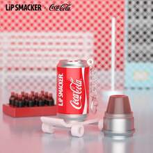 LIP SMACKER 2pcs CoCa Cola Lip Balm Set, Fashion Collaboration Lip Balm, Alcohol-Free With Vitamin E, Can Be Used As Collectible Display, Long-Lasting Moisturizing, Suitable As Gift, With Hanging Chain, Christmas Gift LIPSMACKER - Classic Cola Flavor - View 3