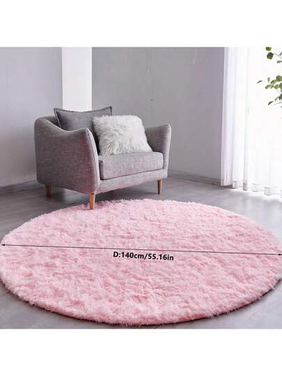 1pc Of Ultra Zachte Thick Fluffy Living Room Mat,Circular ative Tapijt Mat, Soft, Com table, able, High End, Available In Various Sizes The Mat Can Be Bedroom, Dining Room, Office ation, Home ation view 10