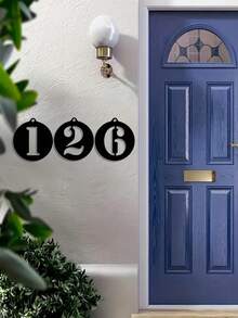 1 Stück Digitale 0-9 Metall Hausnummer - frei kombinierbar, robuste Gusseisen Hausnummernplatte, wandmontierte Briefkastennummer, geeignet für Heim-Dekoration, Garten-Dekoration, Haustür, Garagentor, Geschäft, Studio, Eingangsbereich Wanddekoration, ideal für Heimdekoration und Weihnachtsgeschenke