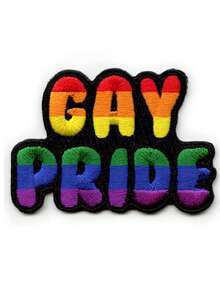 1个彩虹LGBTQ+平等刺绣熨烫贴片 - 彩色 - 查看 1