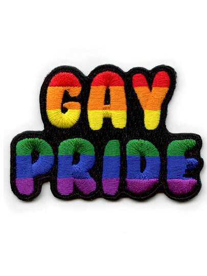 1 miếng vá thêu ủi hình cầu vồng biểu tượng bình đẳng LGBTQ+