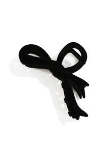 1pc Ladies' Solid Colored Flocked Bowknot Hair Clip With Flocked Hollow-Out Design Perfect For Elegant, Sweet Campus Look, Suitable For Party, Ball, And Daily Use Casual Valentine's Day Valentines Hair Claws Claw Clips Hair Clips Hair Jaw Clip Hair Clamps Hair Clutch Hair Claws Clip, School Stuff, College Fall Winter Hair Accessories For Women For Vacation Outfits Woman