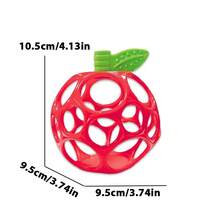 Easy-Grip Red Apple Teether Toy - Adorable Fruit Shaped Teether, Suitable For Newborns And Above, Self-Grasping And Chewing Toy, Ideal Gift For Baby Boys And Girls On Birthday, Children's Day, Christmas, Halloween And Other Holidays - Multicolor - View 9