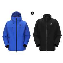 CAMEL CROWN معطف خارجي للنساء جديد ثلاثي الأبعاد مقاوم للماء مع بطانة قابلة للإزالة للتنزه في الجبال