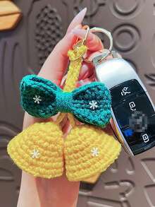 1 pièce Pendentif de porte-clés en cloche tricotée créative, décoration suspendue, cadeau pour amis, famille, anniversaire, Saint-Valentin, accessoires de fête, cadeau de vacances idéal, breloques de sac de Noël, idées de cadeaux pour sœur, enseignant