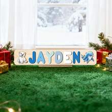 Name Puzzle, Personalized Puzzle, 1st Birthday Baby Girl, Christmas Gift, Wooden Toy, Custom Name Logo, Personalized Name Wooden Puzzle Toddler Learning Toy Block Custom Gift Preschool Early Education Toy Boy Girl Easter Christmas Christmas Birthday Gift For Kids