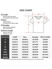 Fashionable Women'S Short-Sleeve Top With A Round Neck Featuring Letter-Themed Prints - White - View 8