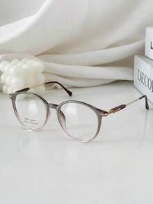 MELINDA MODA Round Women's Prescription Glasses Frame - Màu xám đen - Xem 2
