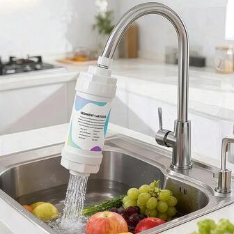 Faucet Water Purifier, Washing Machine Faucet, Home Smart Toilet Seat Filter, Transparent Visible Filter Cartridge