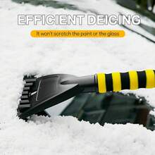 1pc Car Snow Brush Ice Scraper Sweeping Shovel For Winter Handle Auto Glass Cleaning Tool Remover Auto Windshield Accessories, Car Snow Shovel Car Snow Shovel Artifact Multifunctional Deicing Shovel Snow Scraper Snow Brush Tool Winter Snow Removal, Car Snow Removal Artifact Multifunctional Car Deicing Shovel Snow Scraper Snow Brush Tool Winter Snow Removal, Detachable, 360° Rotating