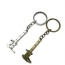 2pcs Portable Mini Vernier Caliper Tool, Alloy Vernier Caliper Keychain, Measurement Tool, Decorative Ruler 0.0-1.57 Inches, Suitable For Calibur Digital Tools, Woodworking Tools, Work Tools, Subway, Sewing Ruler, Measuring Instruments, A Delightful Christmas Gift! - Multicolor - View 6