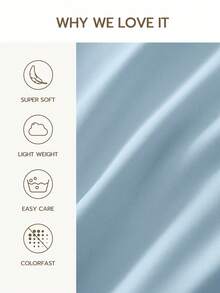 1 件超柔软普通床单，酒店豪华 1500 支床单，防皱，防污，可机洗，家庭床上用品，学校床上用品，Oeko-Tex 认证，蓝色 - 藍色 - 查看 4