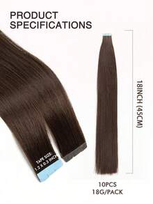 10 Pcs Mini Tape In Hair Extensions Human Hair Color 4/27 Chocolate Brown To Caramel Blonde 14-22 Inch Remy Human Hair Invisible Tape In Hair Extensions - S2 - View 6