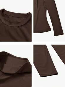 NcmRyu 1 Set Damen Einfarbiges Lässiges Sportset