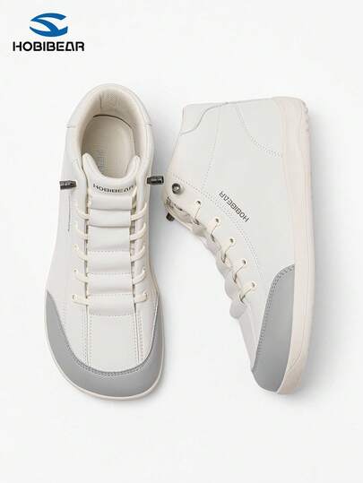 HOBIBEAR 1双男女通用轻便软橡胶底防滑防水加宽休闲运动鞋，舒适户外徒步靴，适合秋冬季穿着