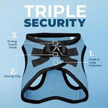 Best Pet Supplies Voyager Arnés de Malla para Perros, ,(Pequeño (Pecho: 14.5" - 17") Base azul bebé) - Tipo 8 - Ver 3