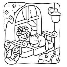 1pc (21cm*21cm) Adult Coloring Book, Thick Non-Transparent Paper, Clear Lines, Easy To Color, Suitable For Girlfriend Gatherings, Featuring Adorable Self-Care Scenes, Imaginative Stationery, And Cozy Indoor Moments, Allowing You To Enjoy A Relaxing Creative Escape. Coloring Book DIY To Cultivate Thinking Skills, Applicable For Stationery, School Supplies, Ideal Gift For Girls, Valentine's Day, New Year