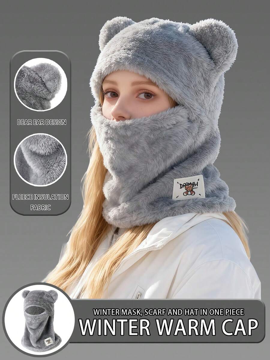 Christmas Gifts: A Full-Face Ski Cap, Suitable For The Neck And Face. Suitable For Both Men And Women. Made Of Polyester Fiber. Can Be Worn By Both Men And Women. This Is A Hat Suitable For Wearing While Skiing. During Christmas, It Is An Excellent Gift To Give To Friends And Family. - Multicolor - View 1