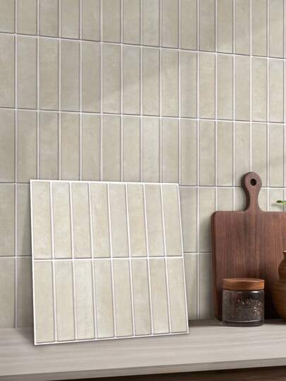 COMMOMY 1/10/20 PCS 3D Matte Peel-And-Stick PVC Wall Panels, Decorative Wall Stickers, Bathroom Waterproof Tiles, Living Room Decorative Baffles, For Fireplaces, RVs, Wall Panels, Etc.