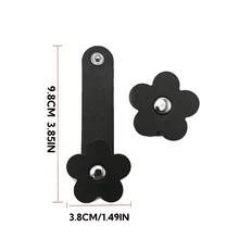 PU-Leder Kabelbinder Sonnenblumen Kabelorganizer Blumen Kabelbinder Kopfhörer Kabel Aufbewahrung