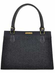 Women's Medium Satchel Luxury Tote Bag - Dark Wash - View 4